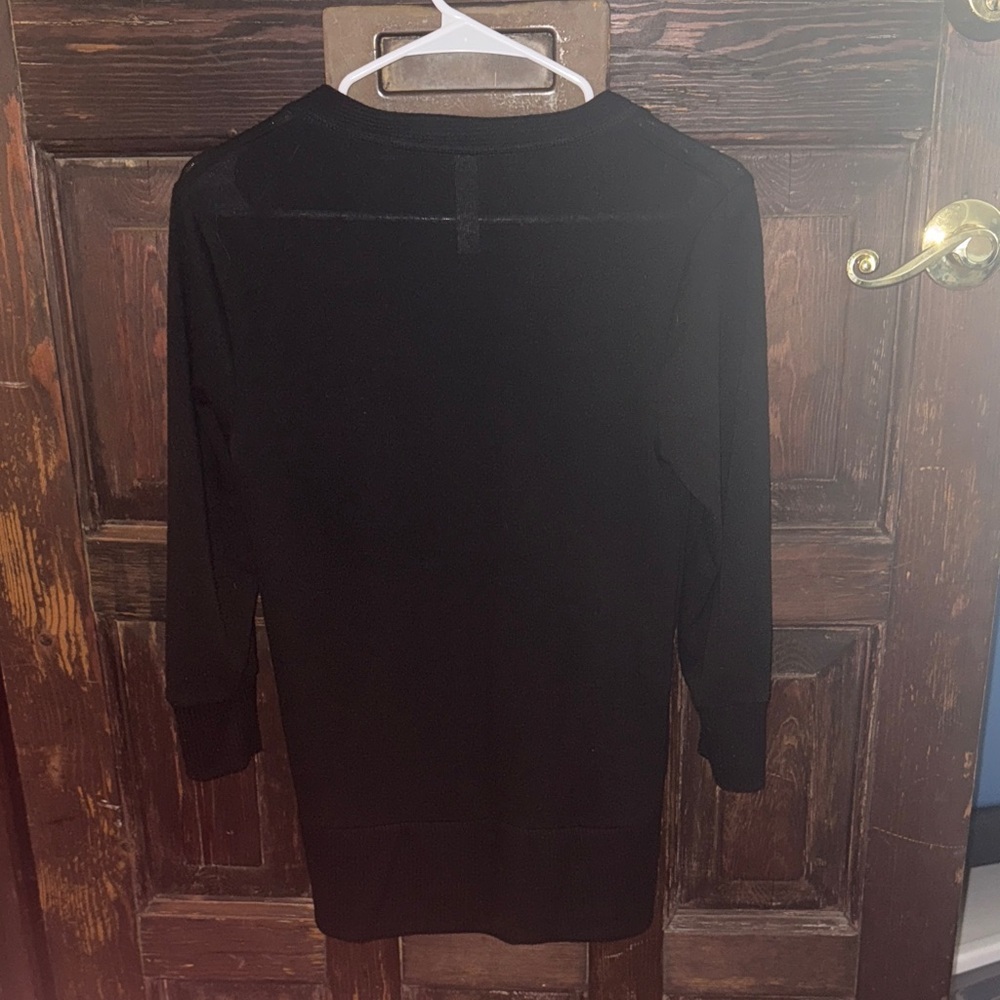 Zenana Snap-Up Black Cardigan size medium - Picture 3 of 6